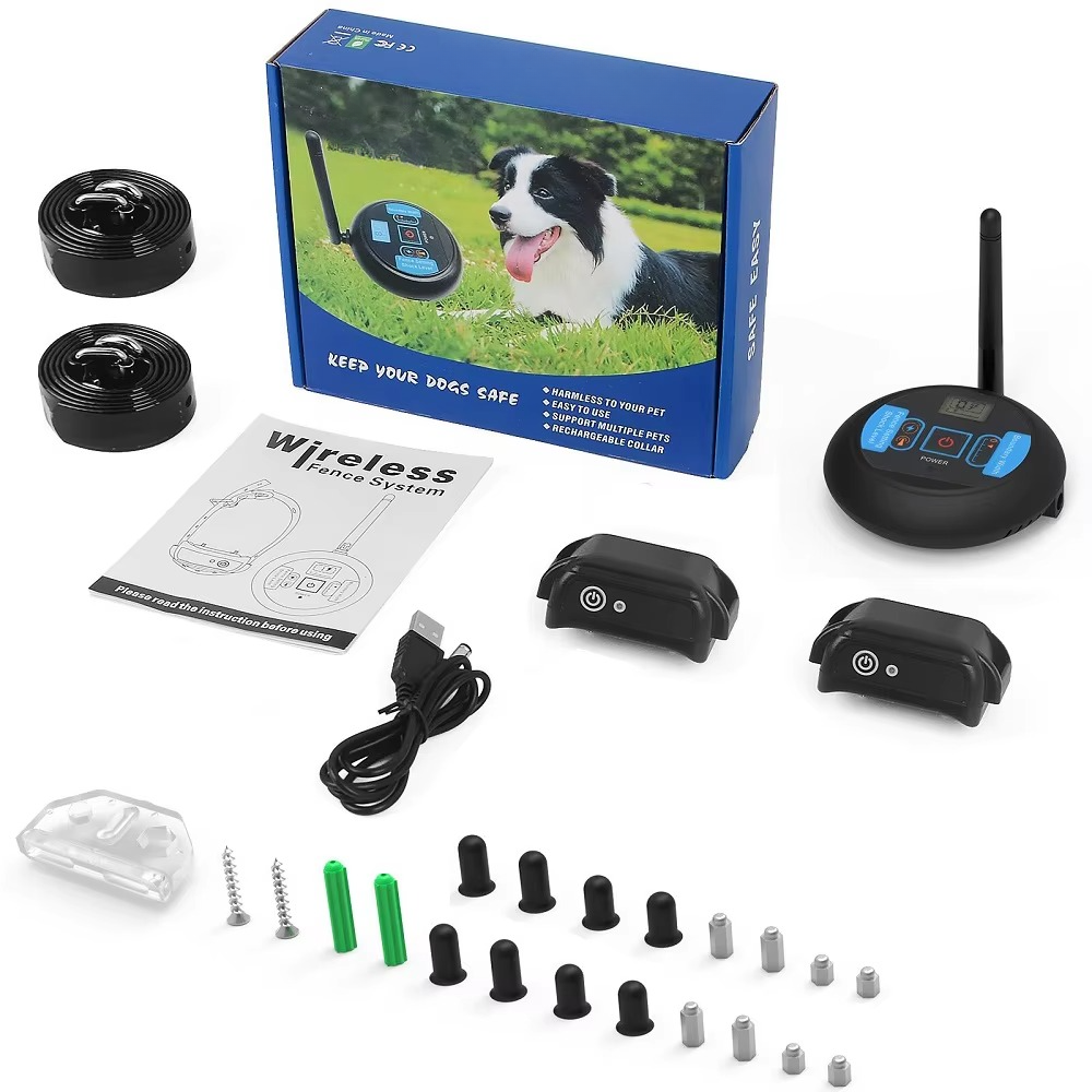 Long Range Wireless Pet Fence System with Rechargeable Collar