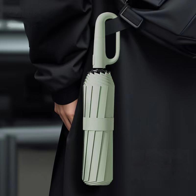 Compact Folding Umbrella with Secure Grip Handle