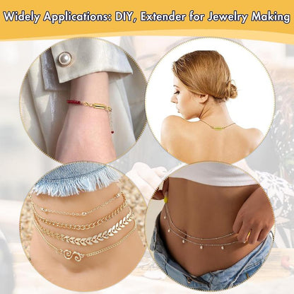 Adjustable Magnetic Jewelry Extender Clasps
