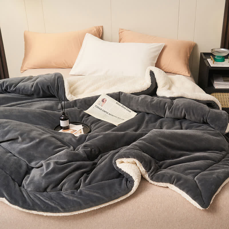 Plush Double Sided Velvet Throw Blanket