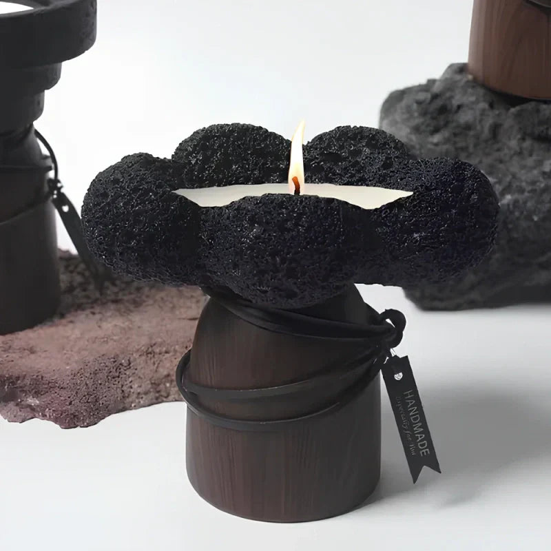 Warm Glow Metal Candle Stand