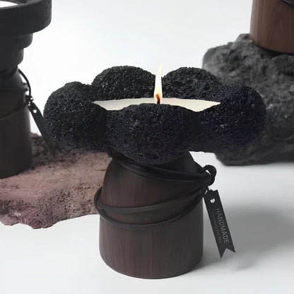 Warm Glow Metal Candle Stand