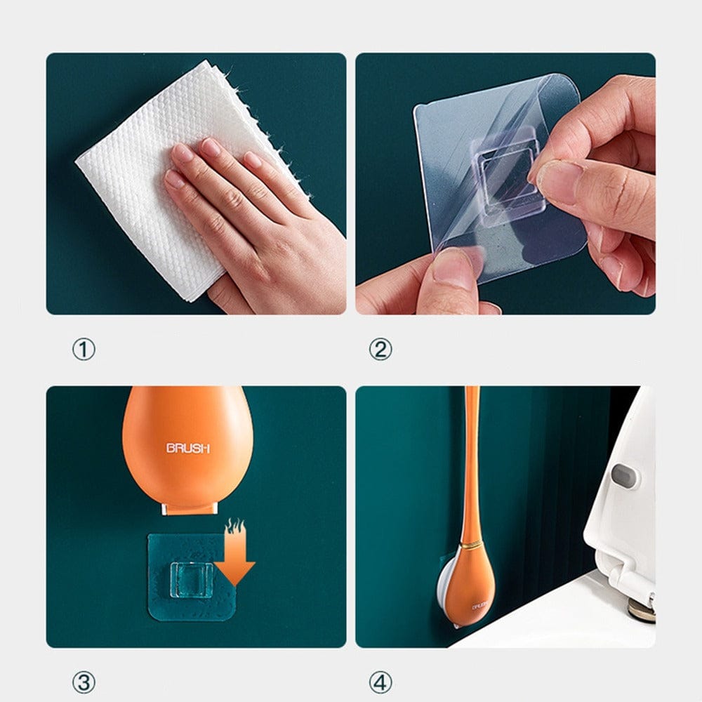 Soft Bristle Toilet Brush with Ergonomic Handle