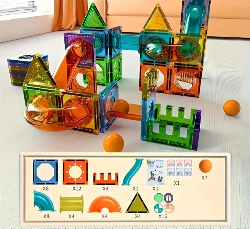 Colorful Magnetic Blocks for Kids Creative Building Fun