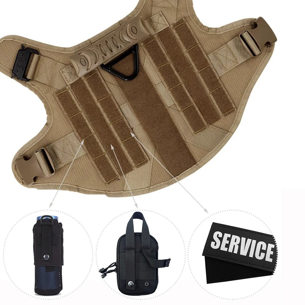 Durable Padded Dog Vest - Adjustable Training Harness