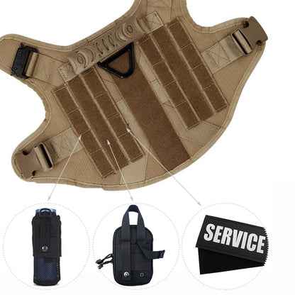 Durable Padded Dog Vest - Adjustable Training Harness