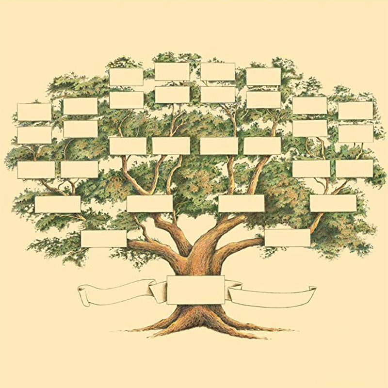 Personalized Heritage Family Tree Wall Art