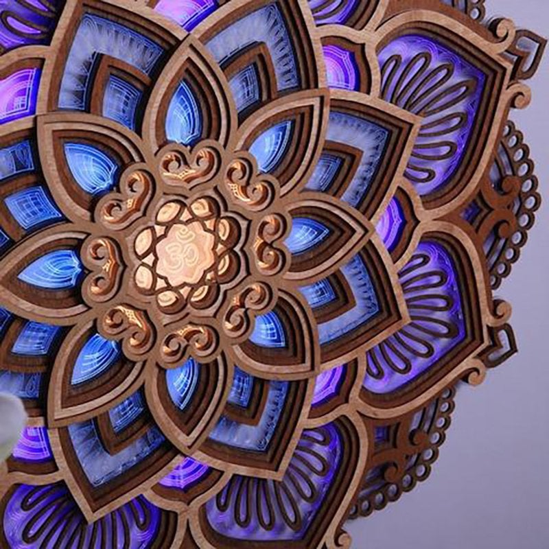 Colorful Yoga Studio LED Night Lamp