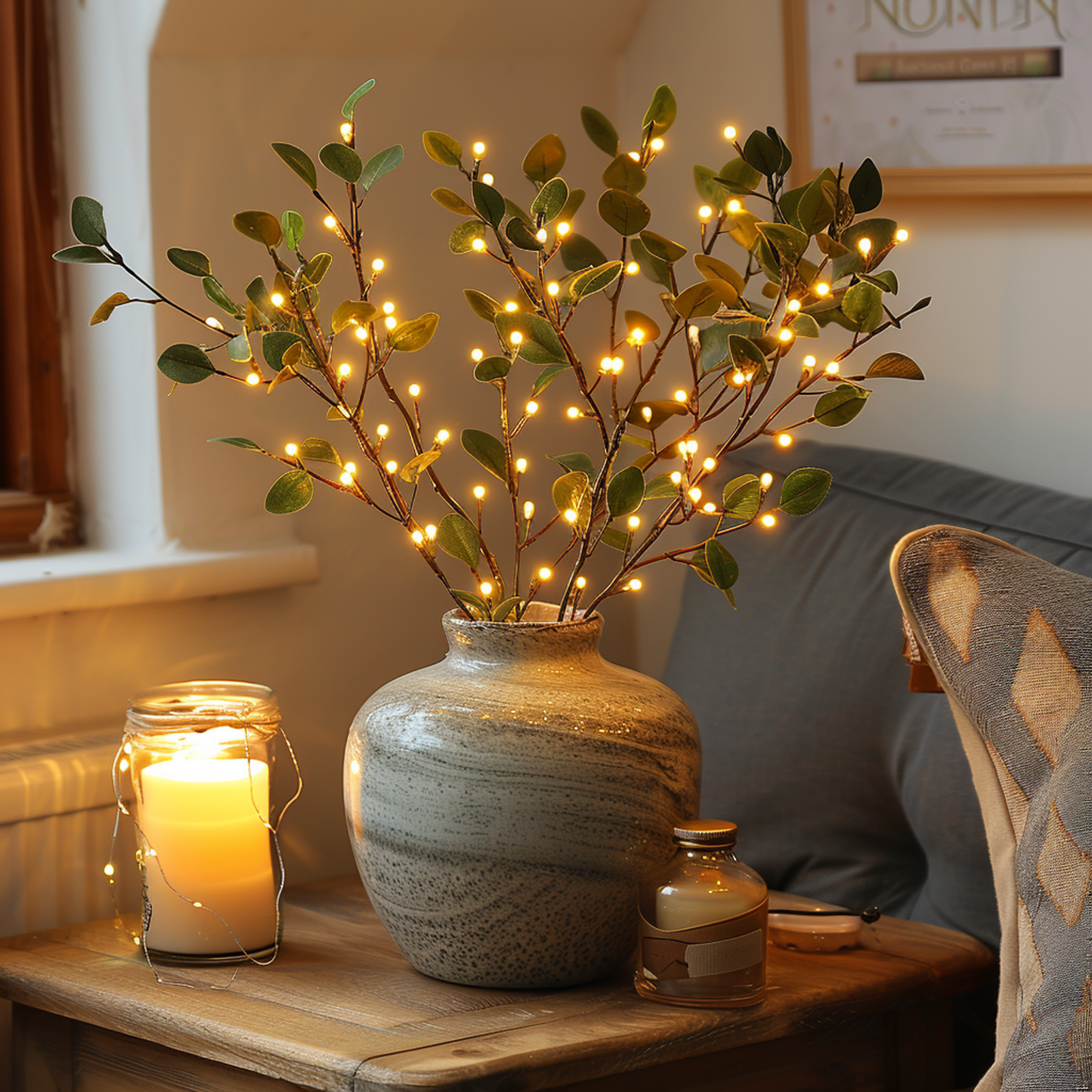 Pretty Greenery LED Fairy Light - 70cm Decorative String