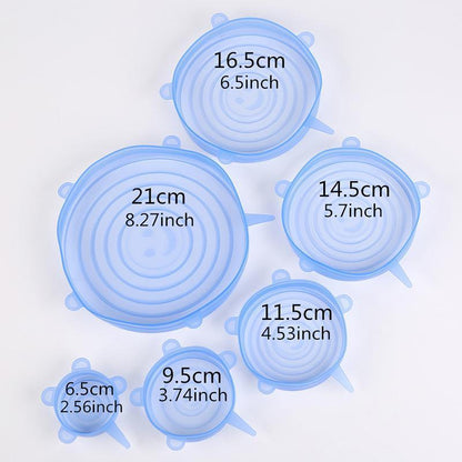 Flexible Silicone Bowl Covers 6 Pack