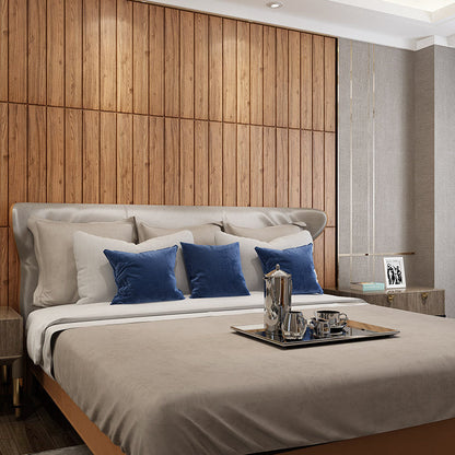 Decorative Metal Wall Panels Wood Grain Ceiling Tiles Set