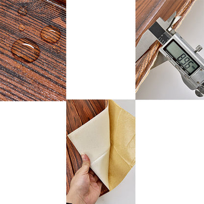 Decorative Metal Wall Panels Wood Grain Ceiling Tiles Set