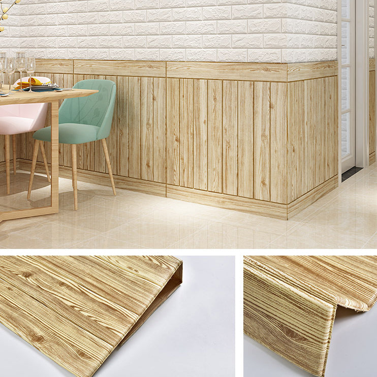 Decorative Metal Wall Panels Wood Grain Ceiling Tiles Set