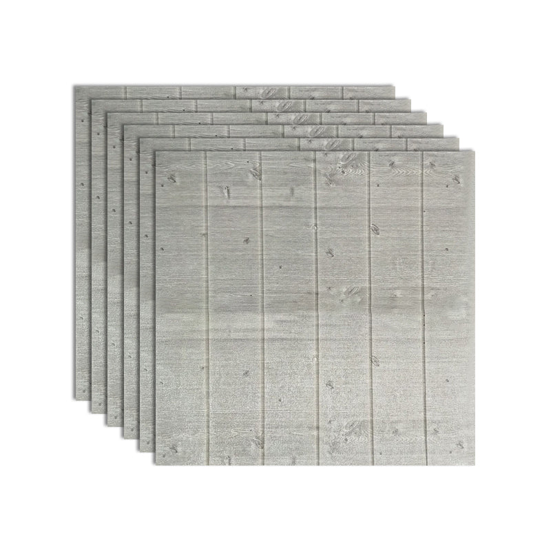 Decorative Metal Wall Panels Wood Grain Ceiling Tiles Set