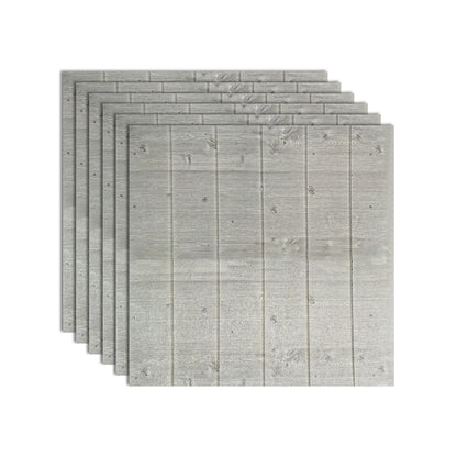 Decorative Metal Wall Panels Wood Grain Ceiling Tiles Set