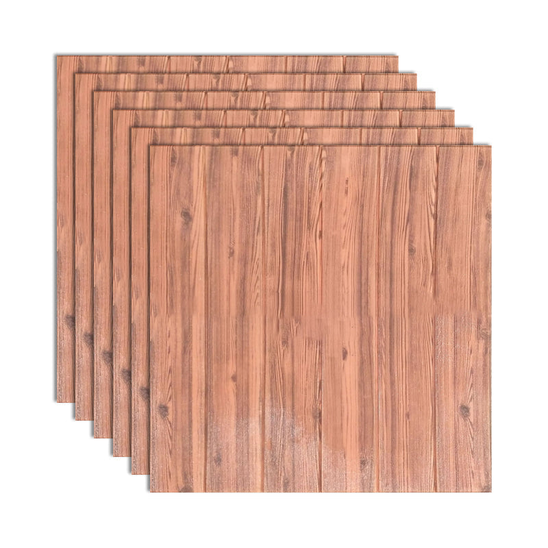 Decorative Metal Wall Panels Wood Grain Ceiling Tiles Set