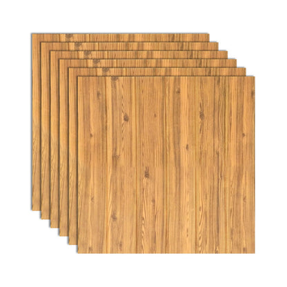 Decorative Metal Wall Panels Wood Grain Ceiling Tiles Set