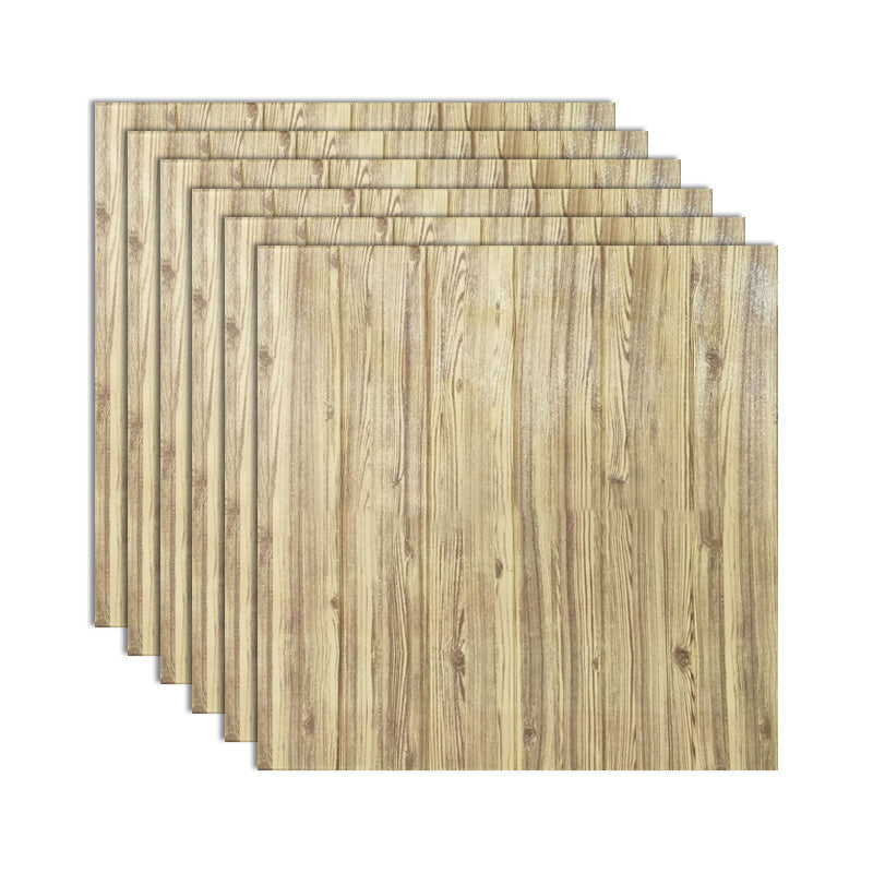 Decorative Metal Wall Panels Wood Grain Ceiling Tiles Set