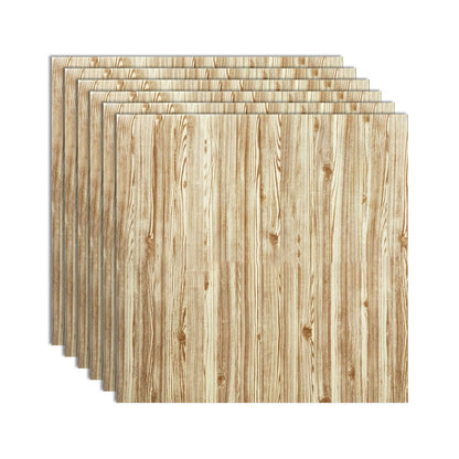 Decorative Metal Wall Panels Wood Grain Ceiling Tiles Set