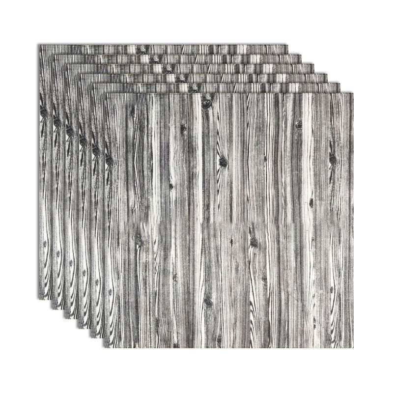 Decorative Metal Wall Panels Wood Grain Ceiling Tiles Set