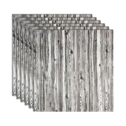 Decorative Metal Wall Panels Wood Grain Ceiling Tiles Set