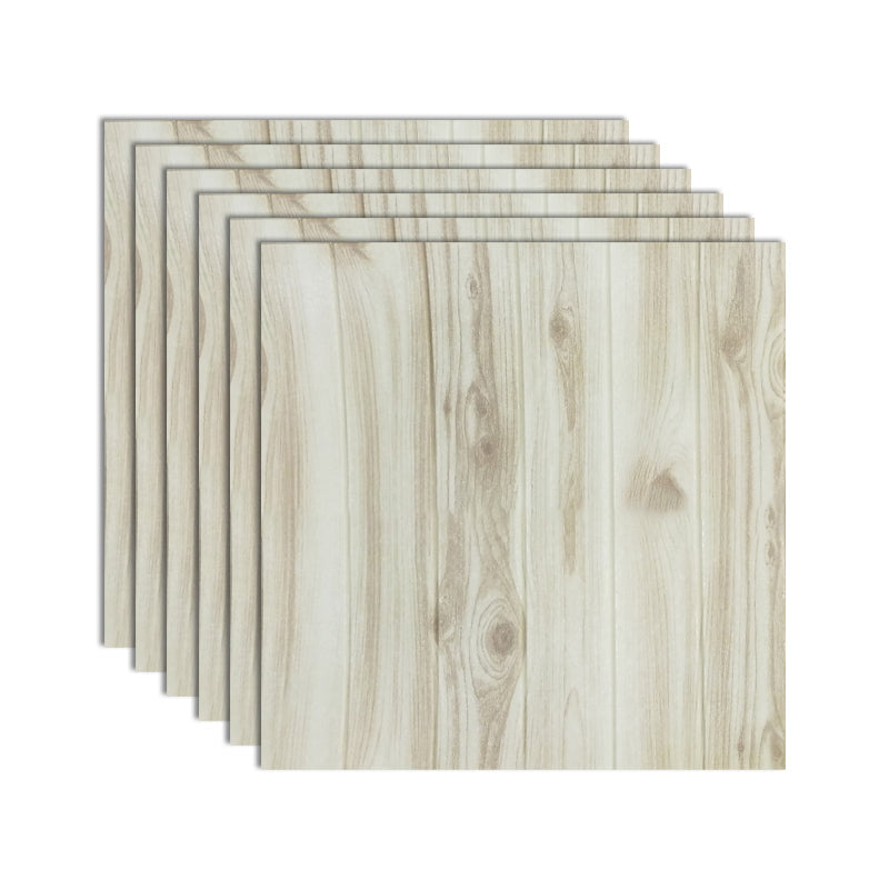 Decorative Metal Wall Panels Wood Grain Ceiling Tiles Set