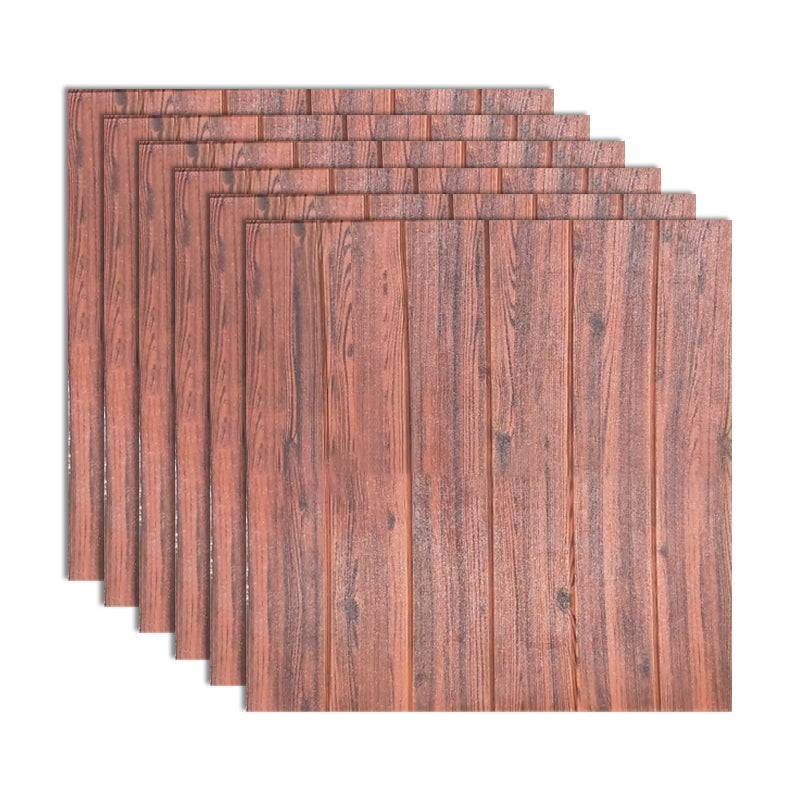 Decorative Metal Wall Panels Wood Grain Ceiling Tiles Set