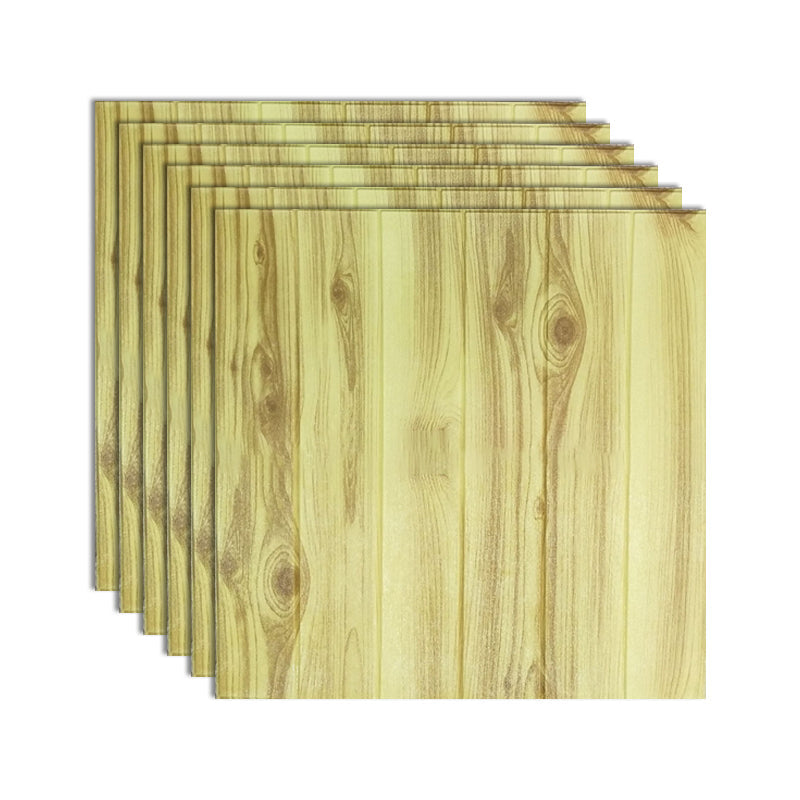 Decorative Metal Wall Panels Wood Grain Ceiling Tiles Set