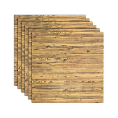 Decorative Metal Wall Panels Wood Grain Ceiling Tiles Set