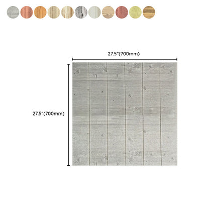Decorative Metal Wall Panels Wood Grain Ceiling Tiles Set
