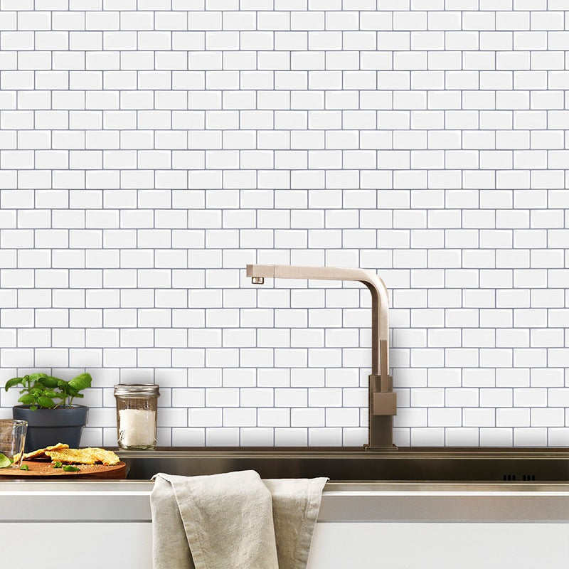 Easy Stick Vinyl Tile for Bathroom and Kitchen Walls