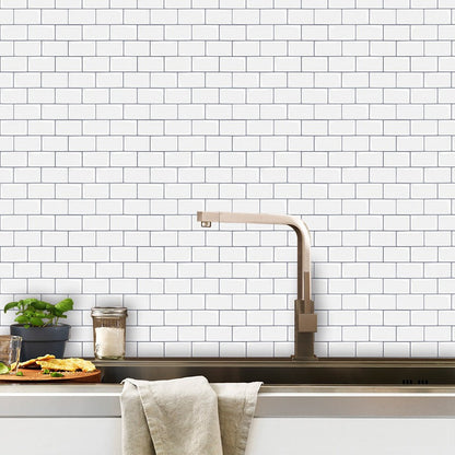 Easy Stick Vinyl Tile for Bathroom and Kitchen Walls