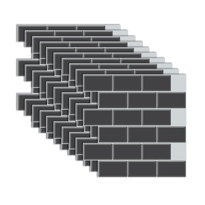 Easy Stick Vinyl Tile for Bathroom and Kitchen Walls