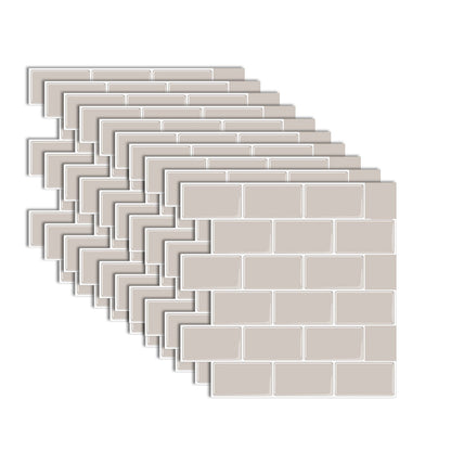 Easy Stick Vinyl Tile for Bathroom and Kitchen Walls