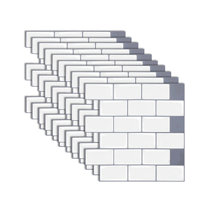 Easy Stick Vinyl Tile for Bathroom and Kitchen Walls