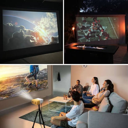 Portable Mini Projector for Outdoor Movies