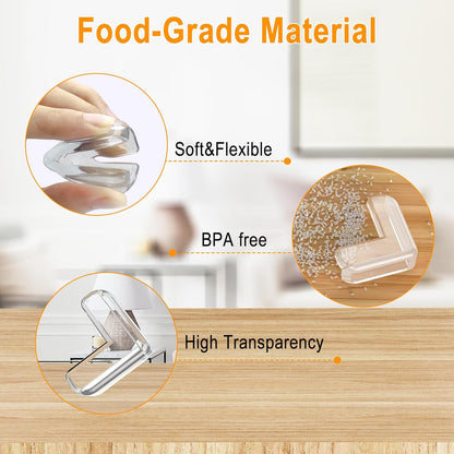Soft Baby Table Corner Guards, 16 Pack Adhesive Protectors