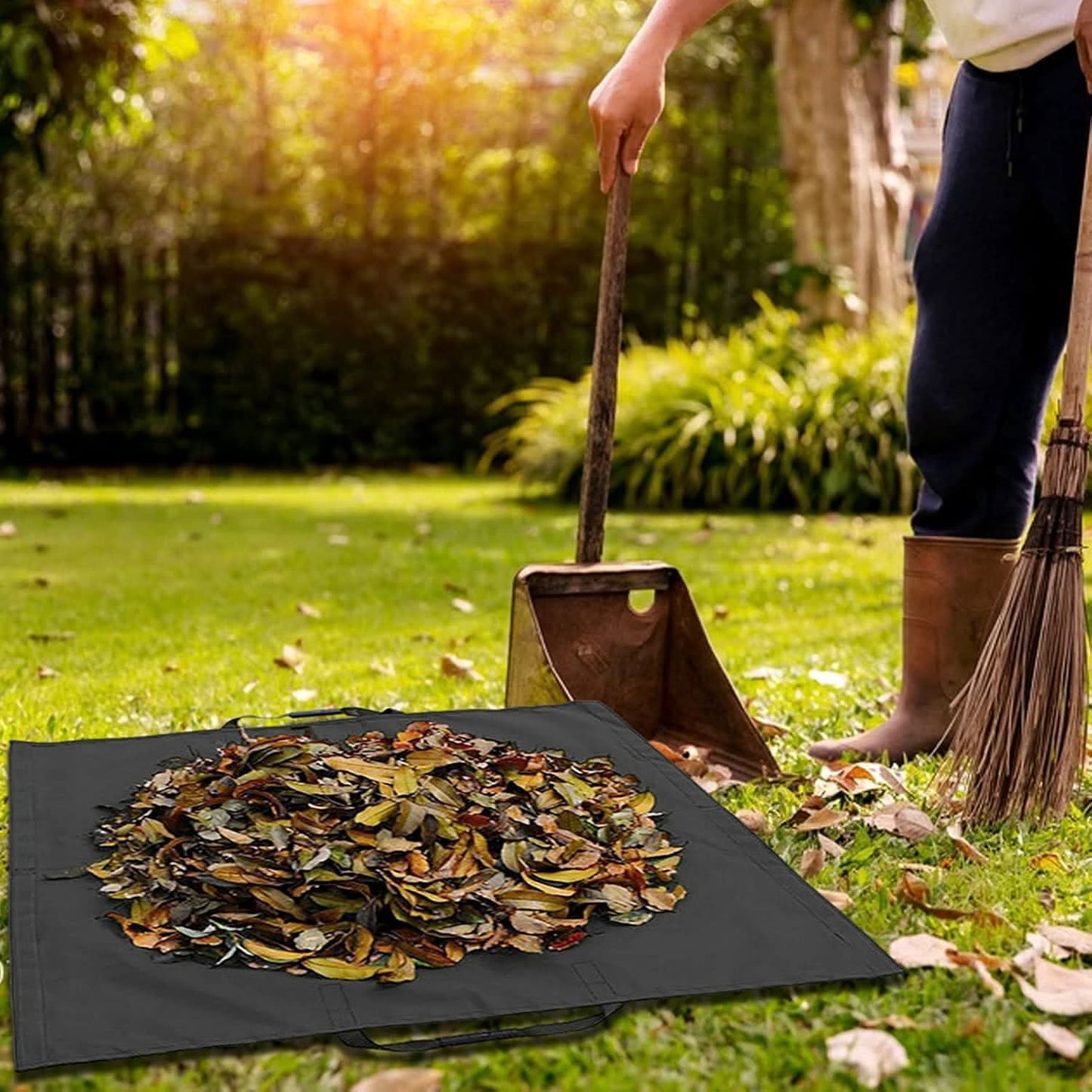 Collapsible Yard Trash Bag - Heavy Duty Leaf Container