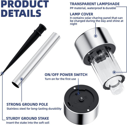 Bright Solar Powered Yard Lights