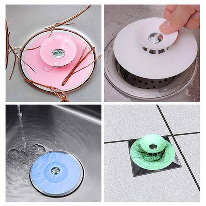Bathtub Drain Stopper with Hair Catcher Strainer