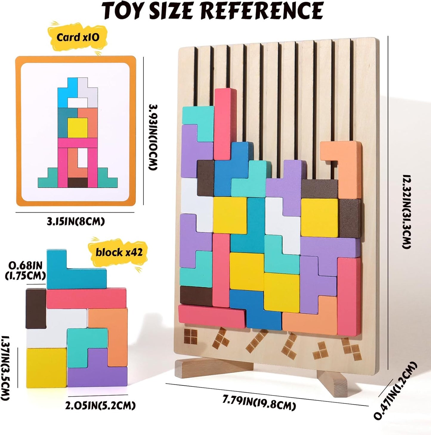 Classic Wood Puzzle Toy for Kids Learning Fun