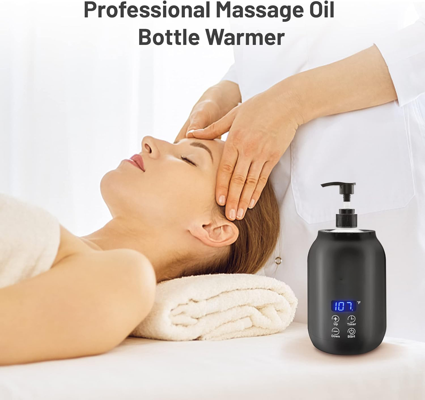 Compact Digital Oil Warmer for Massage Therapy