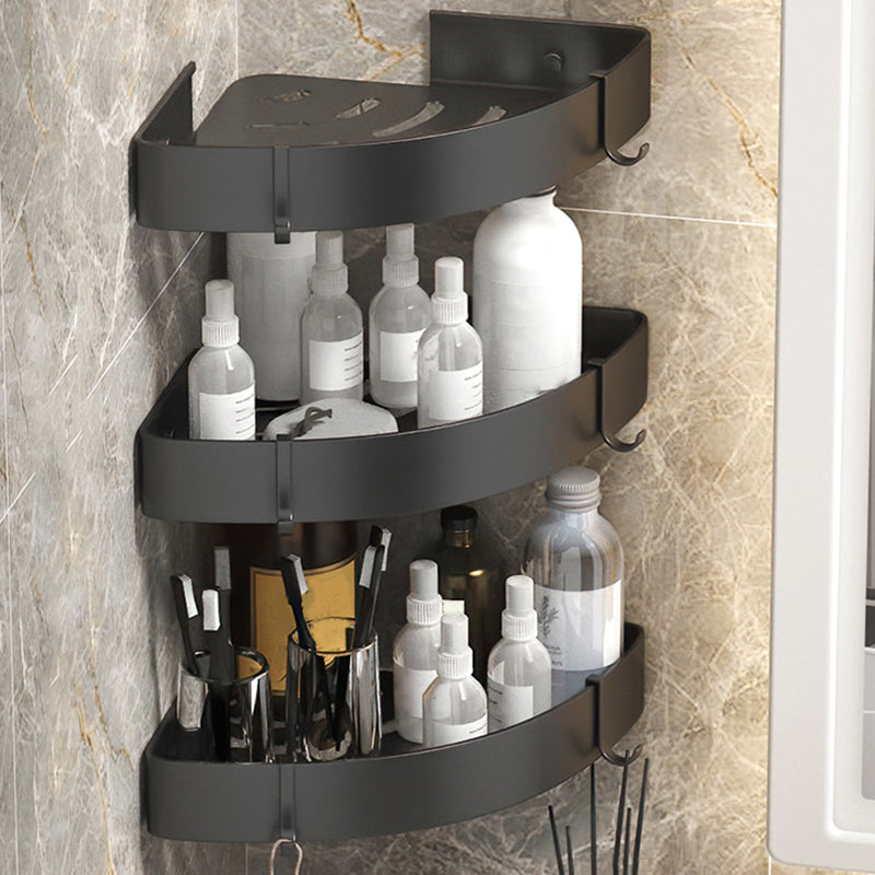 Contemporary 3-Piece Bathroom Accessories Stainless Steel Shelf