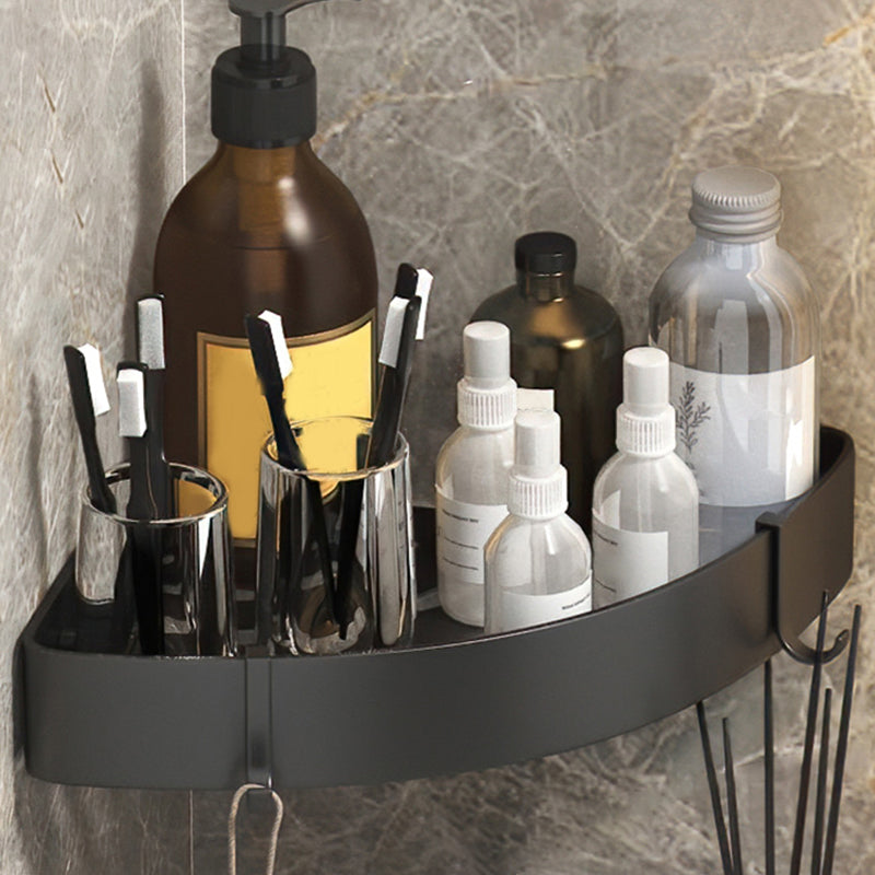 Contemporary 3-Piece Bathroom Accessories Stainless Steel Shelf