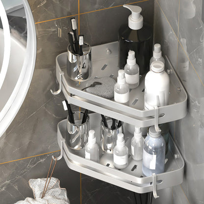 Contemporary 3-Piece Bathroom Accessories Stainless Steel Shelf