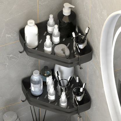 Contemporary 3-Piece Bathroom Accessories Stainless Steel Shelf