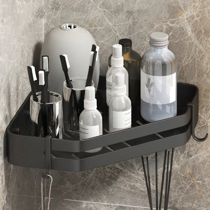 Contemporary 3-Piece Bathroom Accessories Stainless Steel Shelf - Fesara