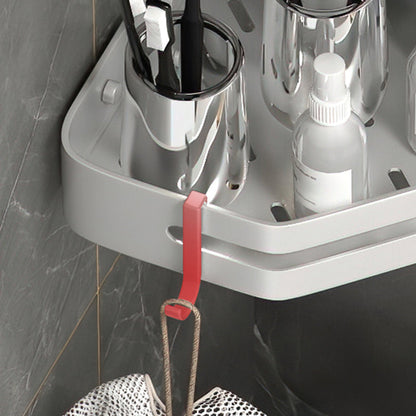 Contemporary 3-Piece Bathroom Accessories Stainless Steel Shelf