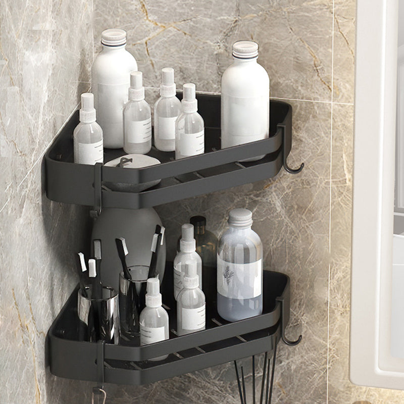 Contemporary 3-Piece Bathroom Accessories Stainless Steel Shelf