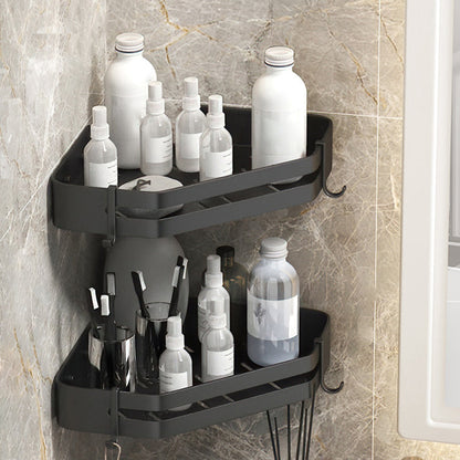 Contemporary 3-Piece Bathroom Accessories Stainless Steel Shelf